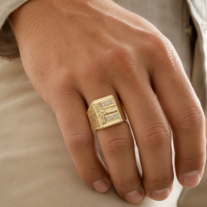 Bague Pavé Style Cour Vintage pour Hommes et Femmes – Bijou de Doigt Élégant et Tendance - Product Image 2