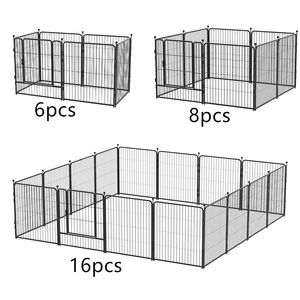 Piccoli animali domestici di metallo recinzione per cani box con porte quadrato per cani box per interni ed esterni uso campeggio per piccoli animali - Product Image 2