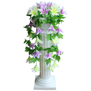CAWELL 2024 Venta caliente barato al por mayor flores artificiales planta falsa evento decoración ramo funerario corona funeraria - Product Image 4