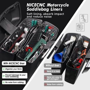 NiceCNC moto Hard Saddlebag fodere inserti borsa <span class=keywords><strong>per</strong></span> <span class=keywords><strong>Harley</strong></span> <span class=keywords><strong>Davidson</strong></span> Touring 2014-2020 2021 - Product Image 2