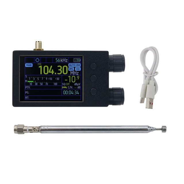 TEF6686 Portable Full Band Receiver WiFi/BT FM/SW/MW/LW Radio with 2.8-inch IPS Touch Screen
