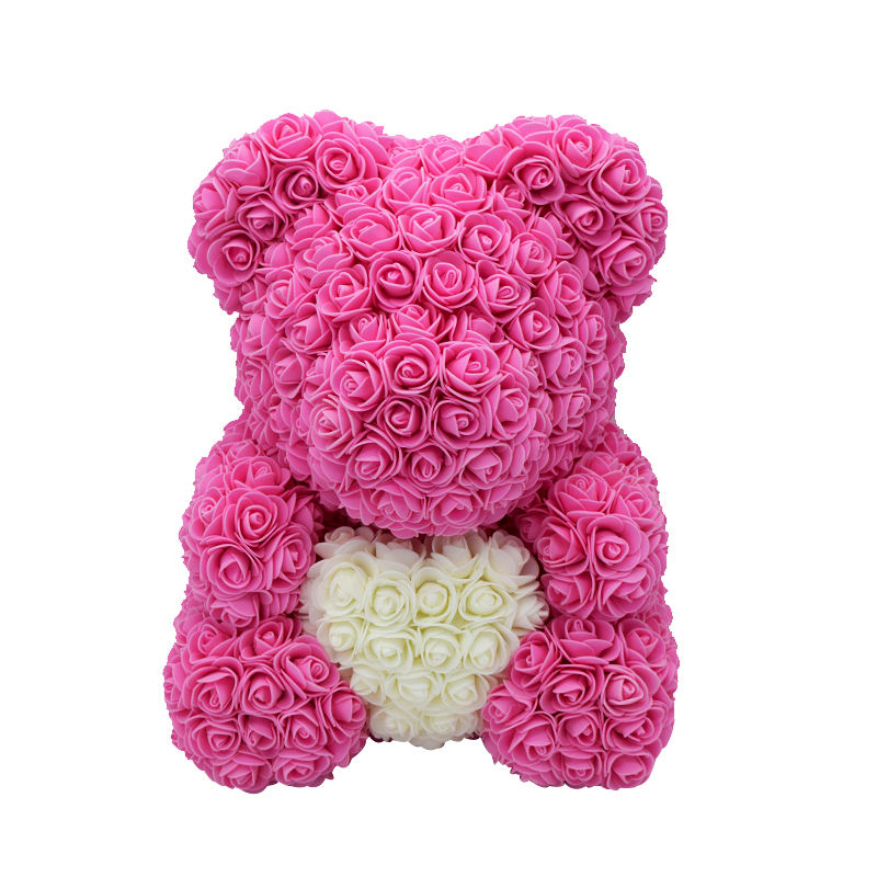 Rose doux avec coeur