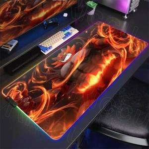 Alfombrilla de Ratón LED con Luz, Alfombrilla de Escritorio Gengar Po-ke Moned <span class=keywords><strong>Incineroar</strong></span>, Alfombrilla de Ratón para Computadora con Retroiluminación, Alfombrilla de Teclado para Juegos, Alfombrilla RGB - Product Image 2