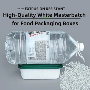 Quảng Châu nhà máy bán FDA đã được phê duyệt dùng một lần bữa ăn hộp cấp thực phẩm chịu nhiệt trắng PP/PE nhựa colouring <span class=keywords><strong>masterbatch</strong></span> - Product Image 2