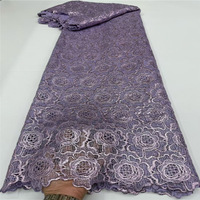 Tissu en dentelle à paillettes brodées et perlées, écologique, pour robes de mariée et robes de soirée