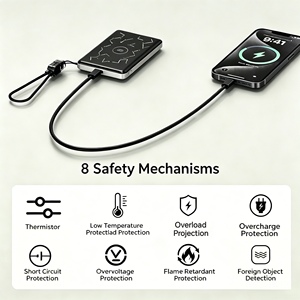 Nuevo y en Tendencia: Batería Externa Magnética Inalámbrica 3 en 1 de 5000mAh con Carga Rápida PD de 22.5W, Semi-Sólida, para Reloj y Teléfono Móvil - Product Image 5