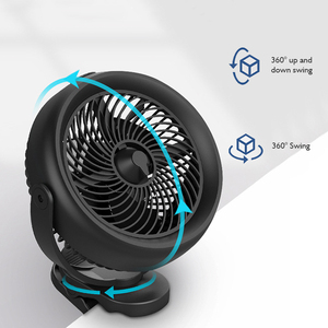 Golf giỏ hàng sương mù fan hâm mộ với 10000mAh Pin kẹp fan hâm mộ - Product Image 2