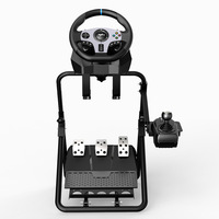 CHARMOUNT Racing Simulator Accessoires de jeu de cockpit Support de volant de course réglable pour G27 G29 GT500 T300RS