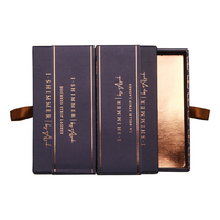 Boîte cosmétique de luxe en papier rigide avec impression personnalisée pour emballage de produits de beauté