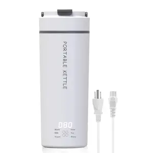 Elektrisch beheizter Reise becher 450ML Smart Heating Wasser flaschen becher Leckage freie tragbare Wasserkocher