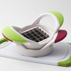 Cortador de Patatas y Picador de Verduras Manual 2 en 1 de Acero Inoxidable, Herramienta Multifunción Apta para <span class=keywords><strong>Horno</strong></span> y Reutilizable - Product Image 3