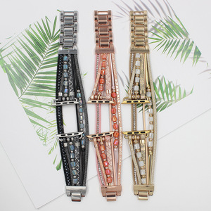 <span class=keywords><strong>Bracelet</strong></span> en <span class=keywords><strong>cuir</strong></span> tissé pour <span class=keywords><strong>Apple</strong></span> <span class=keywords><strong>Watch</strong></span>, bijoux bohème cadeau pour femmes, <span class=keywords><strong>bracelet</strong></span> boho en <span class=keywords><strong>cuir</strong></span> - Product Image 6