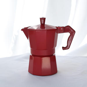 Cafetière <span class=keywords><strong>Moka</strong></span> Expresso en Métal Écologique Personnalisable en Usine, <span class=keywords><strong>Peinture</strong></span> Rouge Brillante, avec Couvercle et Accessoires (Taille/<span class=keywords><strong>Couleur</strong></span>) - Product Image 3