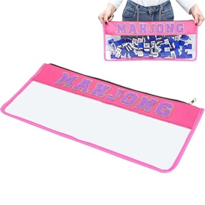 Caja de Mahjong Plegable de Lujo Estilo Americano, Ecológica, Duradera, Transpirable, Impermeable, Portátil, para Viajes - Product Image 1