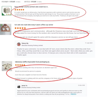 Boîtes personnalisées pour service traiteur de gâteaux, desserts, pâtisseries, café et gâteaux de petit-déjeuner à emporter