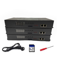 Controlador LED de Píxeles Programable y Direccionable K8 K16 Artnet de 8/16 Puertos para Tiras de Luz LED RGB DMX512 WS2812B WS2811 WS2815