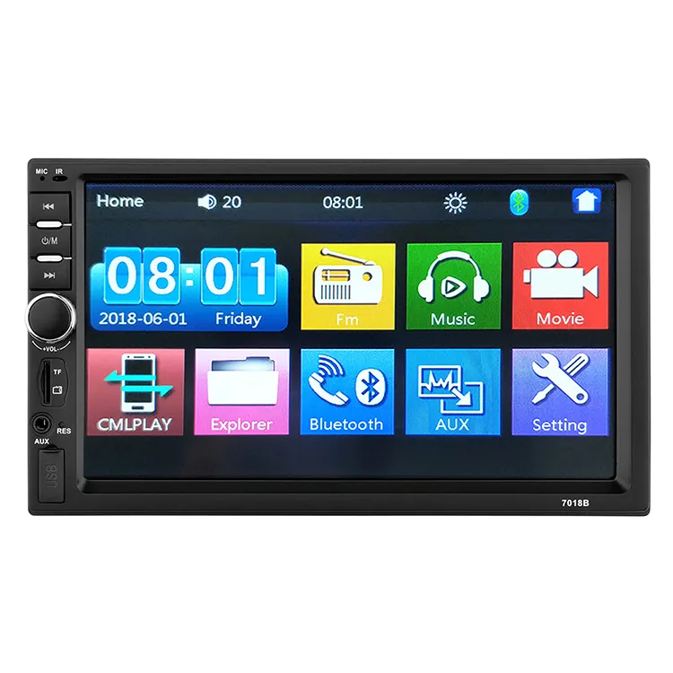 2019 Hot Selling 2 din car music system with dvd player Multi-media system