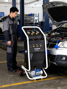 Auto-Klimaanlagen-Kältemittel-Rückgewinnungs- und Nachfüllgerät mit 13,6 kg Kapazität AC 220-240V HO-L180A - Product Image 3