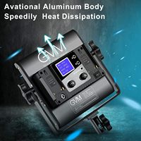 Kit d'éclairage vidéo LED RGB GVM 800D (2 pièces) – Meilleure vente, éclairage d'appoint professionnel pour la photographie avec contrôle par application, lumière de studio