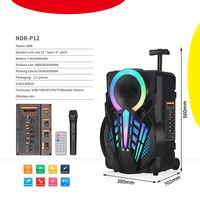 8 \ "12" 15 \ "Portabel pesta luar ruangan TWS Speaker RGB lampu LED nirkabel Hifi bertenaga Woofer kotak suara baterai sistem PA