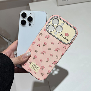 Coque de téléphone rose vintage pour Apple 17 Pro, étui souple pour 16, coque de protection mignonne et girly de style niche - Product Image 4