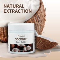 Beurre Corporel Naturel à la Noix de Coco Marque Blanche 120ml Bio Végan Non Testé sur les Animaux Hydratant Nourrissant Crème Corporelle Vente en Gros