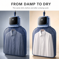 Sèche-linge portable pliable intelligent à 8 vitesses avec minuterie de 1 à 8 heures, idéal pour gagner de la place dans les petites pièces, machine de soin des vêtements