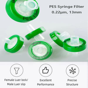 개별 포장된 이중 루어락 멸균 주사기 필터 0.22um 13mm PES 멤브레인 HPLC 분석용 OEM 50개입 - Product Image 3