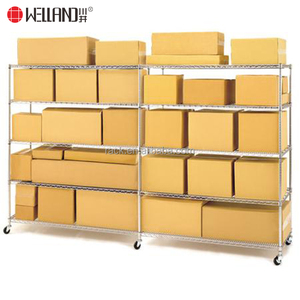Nsf מאושרת רמות 800lbs מתכווננת כבד מחסן כרום תיל מדף למכירה - Product Image 3
