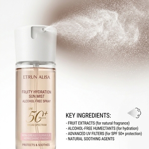 Spray protector solar refrescante de sandía OEM 80 minutos resistente al agua y al sudor SPF 50 protección de amplio espectro - Product Image 2