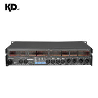 Amplificateur de puissance numérique de classe D à 4 canaux, 4 ohms, 1300 W RMS, boîtier métallique, montage en rack 2U, pour système de sonorisation de scène extérieure