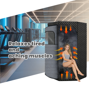 ZT Home Spa <b>Portable</b> <b>Sauna</b> Tent Foldable Whole Body Steam Box with Steamer Modern Design <b>Portable</b> <b>Sauna</b> Box for Apartment Use - Product Image 5