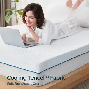 3 Zoll Memory Foam Matratze Topper Full, Cooling Gel-Infused Swirl Memory Foam, Soft Bed Topper