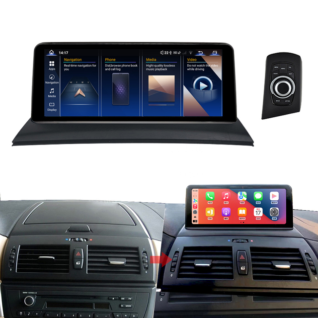 Snapdragon 10.25'' Android Player Ultra-thin Ultra-narrow X3 E83 E84 Screen for BMW X3 E83 E84 2006-2010 Touch Screen Car Audio