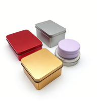 Boîte en fer blanc argenté de qualité alimentaire, vente directe usine, pour cadeaux, étui à cigarettes, boîte métallique rectangulaire carrée pour emballage