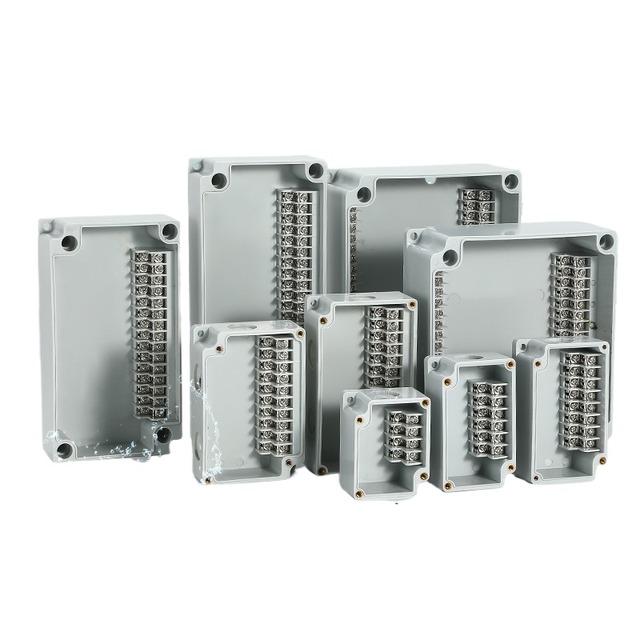 IP67 Waterproof Self-contained Terminal Junction Box, Plastic 4P-40P/position Junction Box, Outdoor Cable Junction Box