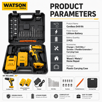 Perceuse sans fil certifiée CE 21V Max avec 2 batteries et chargeur, vente en gros directe usine OEM