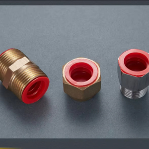 Bouchon d'extrémité en caoutchouc industriel personnalisé, anti-poussière, rouge, avec filetage interne, pour tige en acier, résistant à la corrosion - Product Image 2