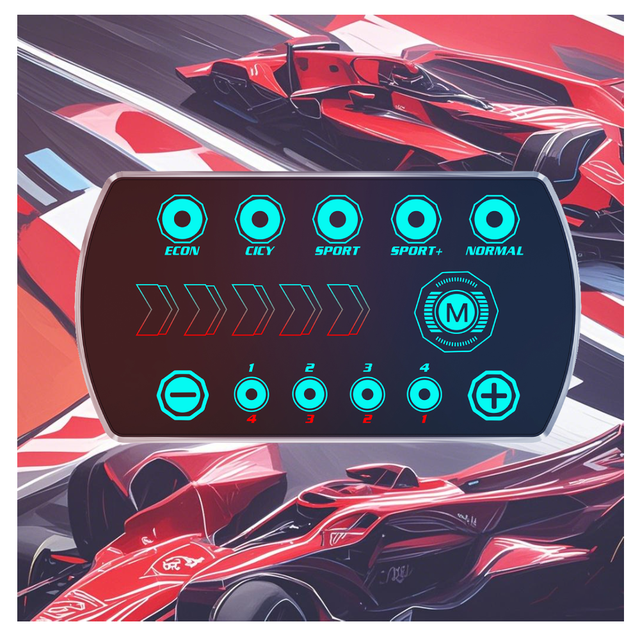 New Model Car Electronic Throttle Controller F6 Smart Car Key 10 Modes Vehicle Speed Accelerator Pedal Controller