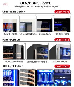 Josoo Hogar Silencioso Operación Bodega de vino Cerveza eléctrica Almacenada Refrigerador de gran capacidad Vitrina Enfriador de vino Hotel - Product Image 6