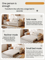 Ausziehbares Schlafsofa für Wohnzimmer Villa Casual Couch mit Stauraum Lounge Modulares Ecksofa Camas