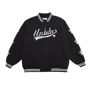 Áo khoác mùa đông nam kiểu dáng mới, thiết kế áo bóng chày, in logo, khóa kéo, lót bông, ấm áp, dáng rộng - Product Image 2