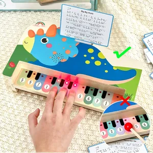Piano en bois pour enfants personnalisé avec lumière LED, <span class=keywords><strong>instruments</strong></span> de musique, <span class=keywords><strong>xylophone</strong></span>, jeu éducatif, jouets musicaux pour garçons et filles - Product Image 2