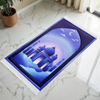 Tapis de prière rembourré en mousse personnalisé, tapis de prière Sajadah turc confortable, cadeau parfait pour le culte quotidien du Ramadan