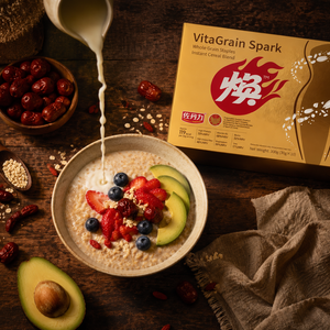 VitaGrain Spark, Batido Sustituto de Comida en Polvo, Sustituto de Comida para Bajar de Peso, Vegano, Sopa de <span class=keywords><strong>Cereales</strong></span> Instantánea, Saludable - Product Image 1