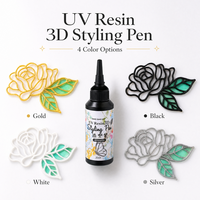 TIMESRUI - Bolígrafo de Resina UV de 20 ml para Delineado, Potente, Especialmente Diseñado para Manualidades con Resina y Decoración de Joyas y Colgantes