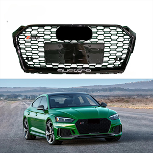 กระจังหน้าคุณภาพสูงสำหรับ <span class=keywords><strong>Audi</strong></span> A5 ปี 2017-2019  แบบดัดแปลงเป็น RS5  ลายรังผึ้ง  วัสดุ ABS  กระจังหน้า RS5  กันชน RS5 - Product Image 6