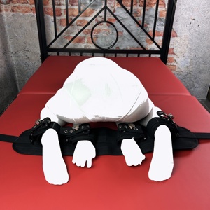 Cinghie di Contenzione per Caviglie e Polsi con Chiusura Magnetica di Sicurezza, Set di Costrizioni per Letto BDSM - Product Image 3