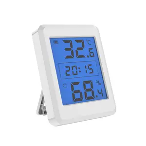 Big LCD High Low Alarm Temperatur Luft feuchtigkeit Uhr Thermometer-Hygrometer mit Datums anzeige