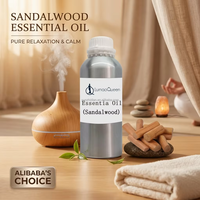 Huile Essentielle de Bois de Santal 100% Pure en Gros, Qualité Thérapeutique, Huile Naturelle de Santalum Album pour l'Aromathérapie et les Soins de la Peau